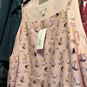 NWT Madison Jules sailboat lined Soft Shell Top